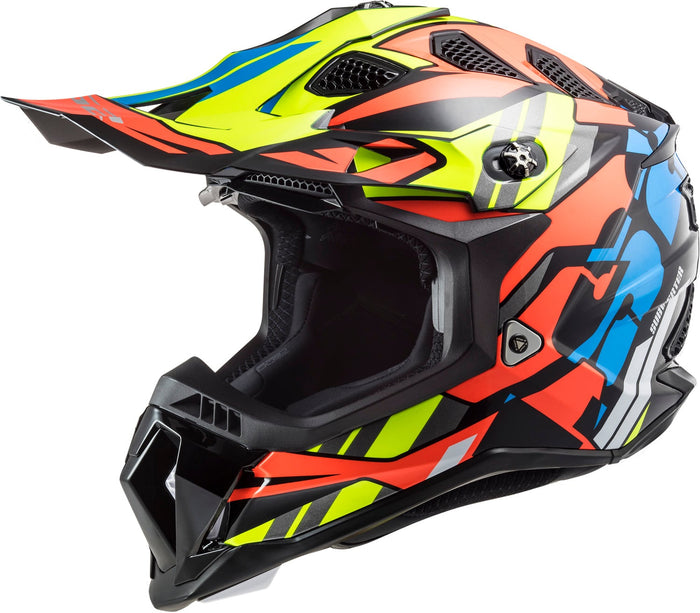 Helmet Subverter Evo Rascal Full Face MX Motorcycle Helmet - Gloss Black/Orange Product View