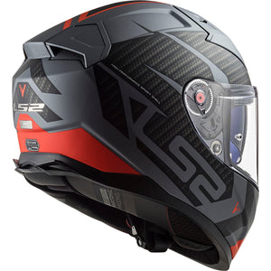 Citation II Splitter Full Face Helmet with SunShield - Matte Titanium Red