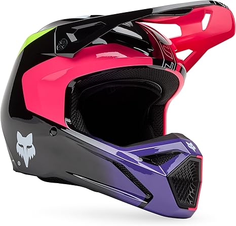 Fox Racing Youth V1 Motocross Dirt Bike Helmet – MIPS rotational safety helmet with adjustable visor, removable padded liner, and DOT/ECE certified protection for kids