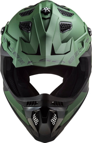 Tousley Rider Supply Helmet Subverter Evo Cargo Full Face MX Motorcycle Helmet - Matte Military Green