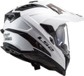 Explorer XT Solid Adventure Helmet with SunShield - Gloss White Product View