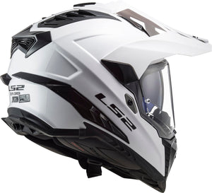 Explorer XT Solid Adventure Helmet with SunShield - Gloss White