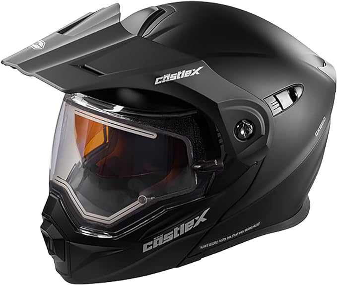 **OPEN BOX** Castle X EXO-CX950 Electric Modular Snowmobile Helmet, Solid Matte Black - Large