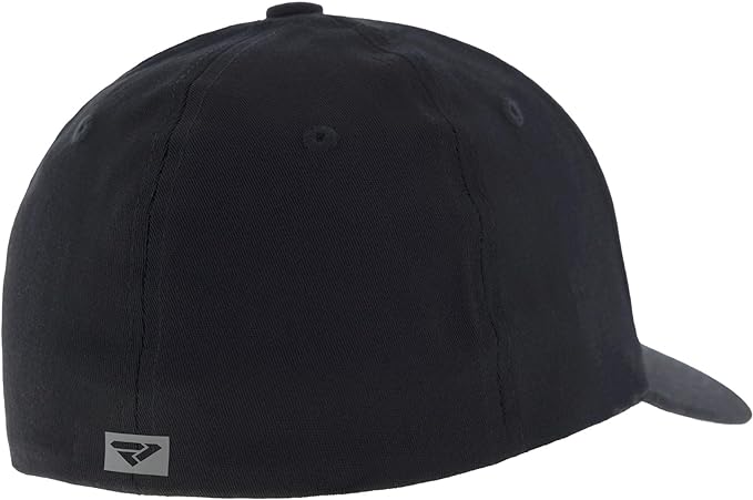 FXR Evo Baseball Hat Cap Flex-Band Comfort Curved Brim TPR Logo Black/Grey