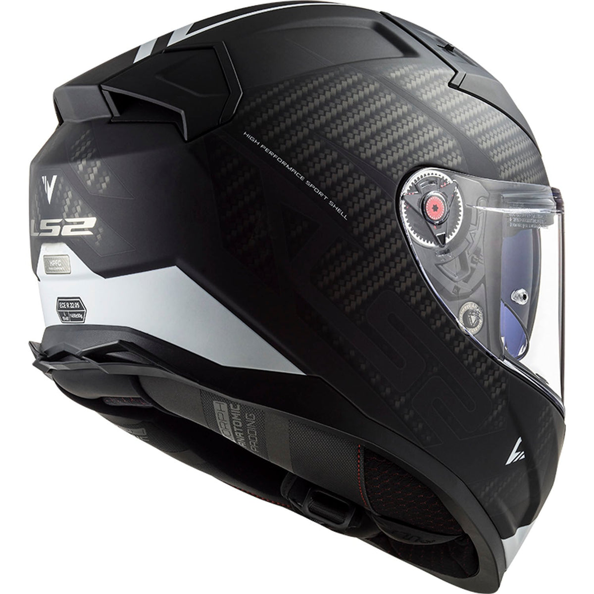 Citation II Splitter Full Face Helmet with SunShield – Matte Black/White Product View