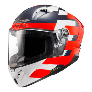 Thunder C Alliance Full-Face Motorcycle Helmet - Gloss Red/White/Blue