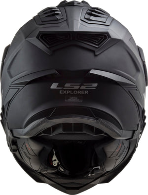 Explorer XT Solid Adventure Helmet with Integrated SunShield - Matte Black