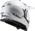 Blaze Solid Adventure Helmet with SunShield - Gloss White Product View