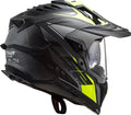 Helmet Explorer C Focus Adventure Motorcycle Helmet with SunShield - Matte Titanium Hi-Viz Yellow Product View