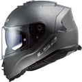 Helmet Assault Solid Full Face Motorcycle Helmet with SunShield - Matte Titanium Product View