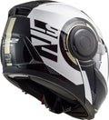 Horizon Arch Modular Helmet with SunShield - Gloss White/Titanium Product View