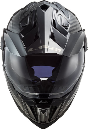 Helmet Explorer C Solid Adventure Motorcycle Helmet with SunShield - Matte Carbon