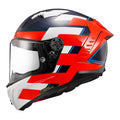 Thunder C Alliance Full-Face Motorcycle Helmet - Gloss Red/White/Blue Product View