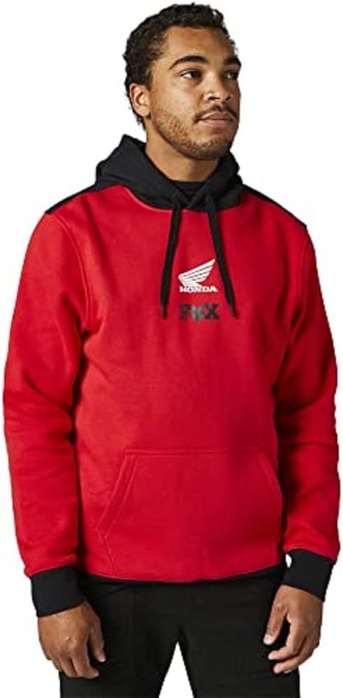 Fox Racing Men’s Honda Pullover Fleece Hoodie Front View"