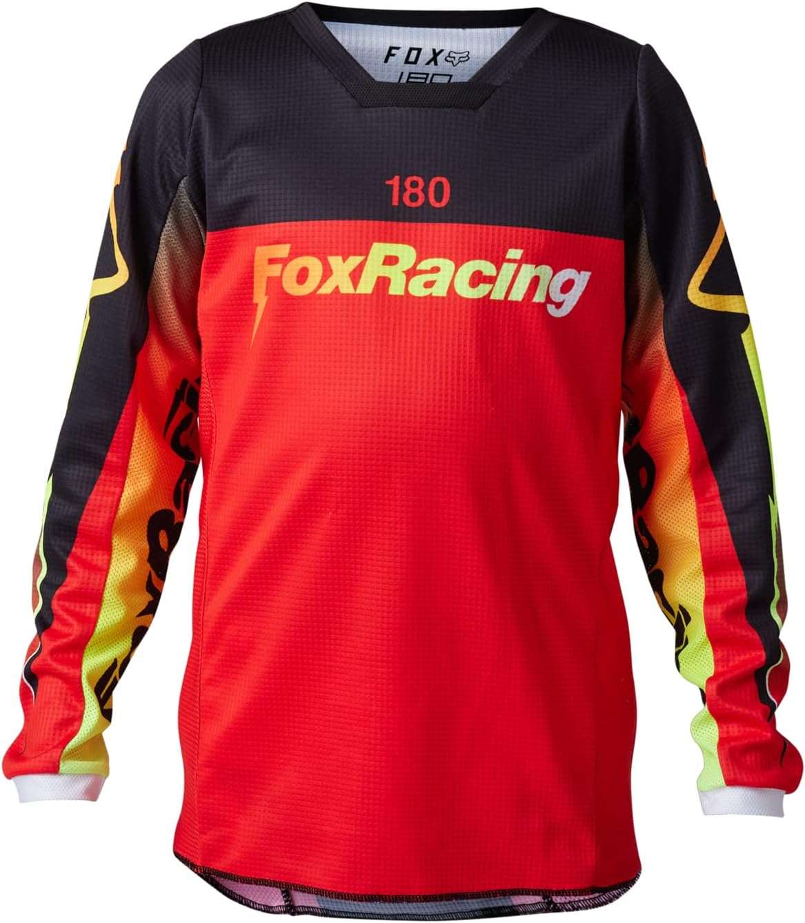 Fox Racing Boys' 180 Youth Statk Motocross Jersey – Lightweight, Moisture-Wicking MX Jersey