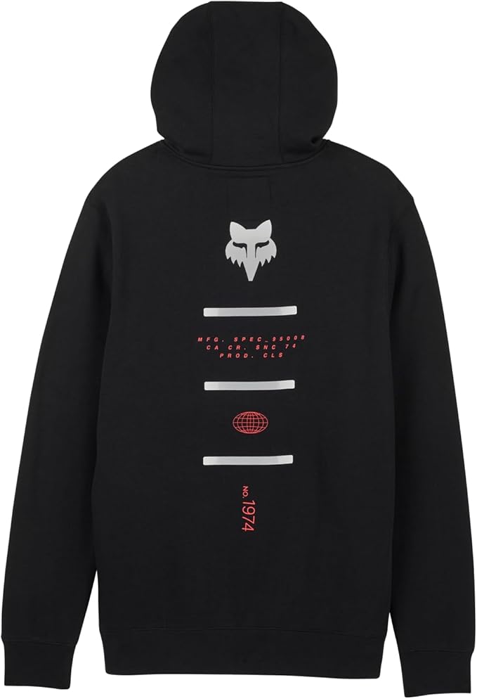 Fox Racing Magnetic Fleece Hoodie – Screen Print Logo Detail