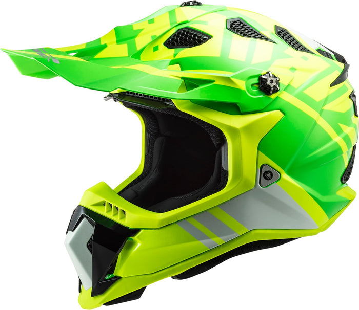 Helmet Subverter Evo Gammax Full Face MX - Gloss Hi-Vis Yellow/Green Product View