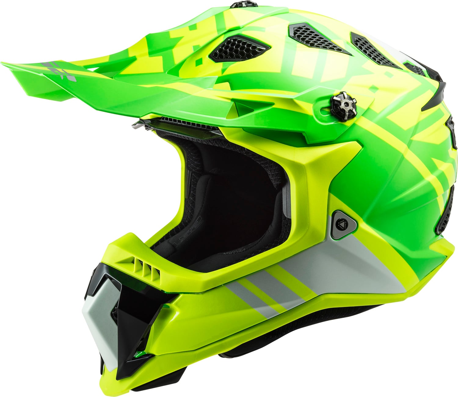 Helmet Subverter Evo Gammax Full Face MX - Gloss Hi-Vis Yellow/Green Product View
