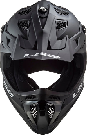 Helmet Subverter Evo Solid Full Face MX Motorcycle Helmet - Matte Black