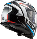 Helmet Assault Racer Full Face Motorcycle Helmet with SunShield - White/Red/Blue Product View