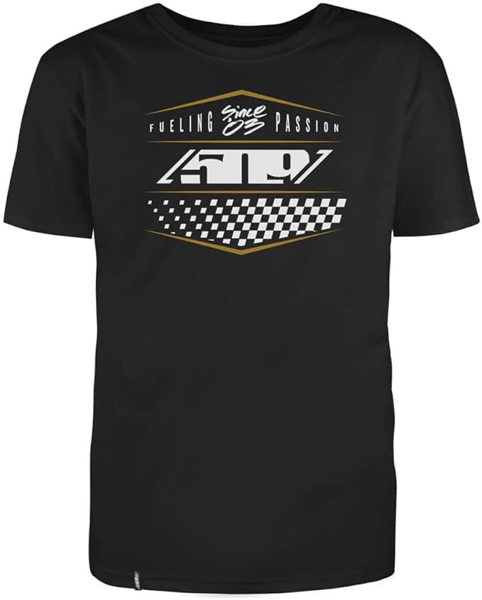 Unisex 509 Speedsta T-Shirt Black Gold screen print logo