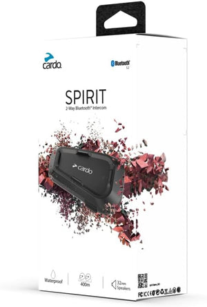 Cardo Systems Spirit Motorcycle Bluetooth Communication Headset – Dual Pack (Black)