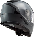 Helmet Assault Solid Full Face Motorcycle Helmet with SunShield - Gloss Battleship Gray Product View