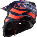 Tousley Rider Supply Helmet Subverter Evo Cargo Full Face MX Motorcycle Helmet - Matte Blue/Orange Product View