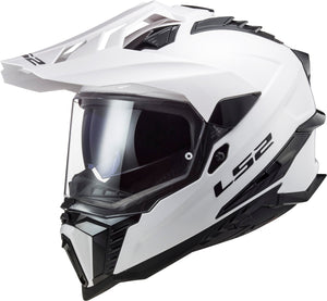 Explorer XT Solid Adventure Helmet with SunShield - Gloss White