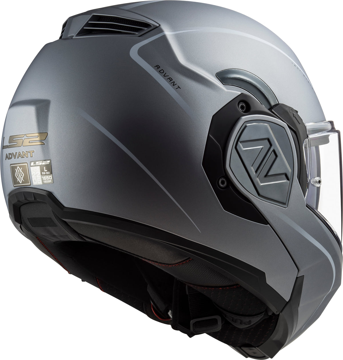 Helmet Advant Special Modular Motorcycle Helmet with SunShield - Matte Silver Product View