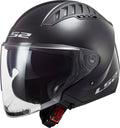 Copter Solid Open Face Helmet with SunShield - Gloss Black Product View