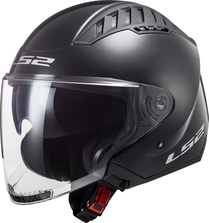 Copter Solid Open Face Helmet with SunShield - Gloss Black Product View