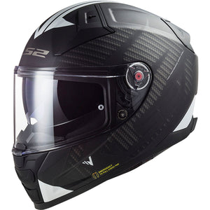 Citation II Splitter Full Face Helmet with SunShield – Matte Black/White
