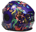 Helmet Verso Flor Brasil Open Face Motorcycle Helmet with SunShield - Matte Navy Product View