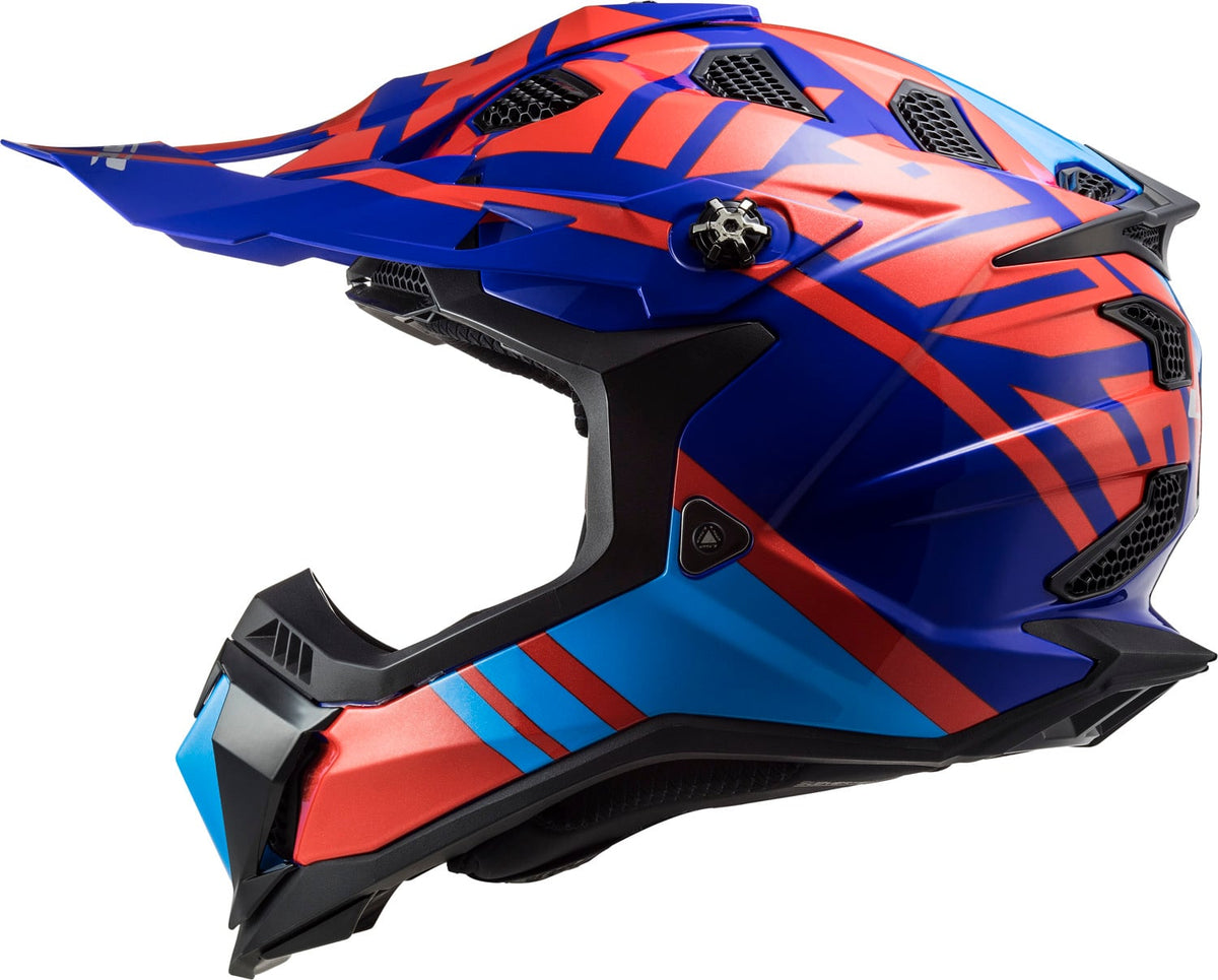 Helmet Subverter Evo Gammax Full Face MX Helmet - Gloss Red/Blue Product View