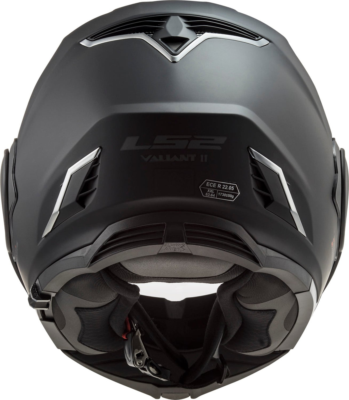 Valiant II Blackout Modular Helmet with SunShield - Matte Black Product View