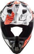 Helmet Subverter Evo Astro Full Face MX Motorcycle Helmet - Gloss White/Orange Product View