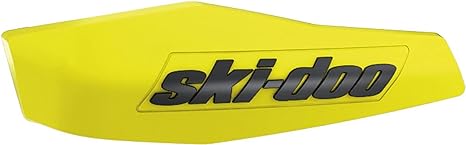 Ski-Doo New OEM Handlebar Air Deflectors Caps Sunburst Yellow/Black - 860201344