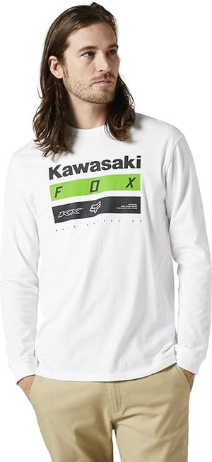Fox Racing Kawasaki Long Sleeve Premium Tee – Black Motorcycle / Casual Riding Shirt