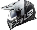 Blaze Sprint Adventure Helmet with SunShield - Gloss Black/White Product View