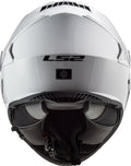 Helmet Assault Solid Full Face Motorcycle Helmet with SunShield - Gloss White Product View
