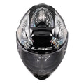 Helmet Assault Warrior Full Face Motorcycle Helmet with SunShield - Krome Silver/Black Product View