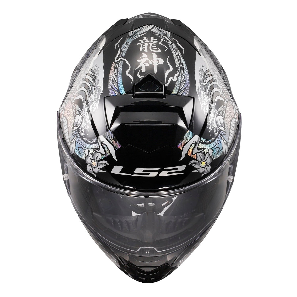 Helmet Assault Warrior Full Face Motorcycle Helmet with SunShield - Krome Silver/Black Product View