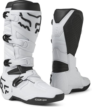 Fox Racing Comp Motocross Boots – Adult Dirt Bike Boots with Shin Plate & Four-Buckle Closure
