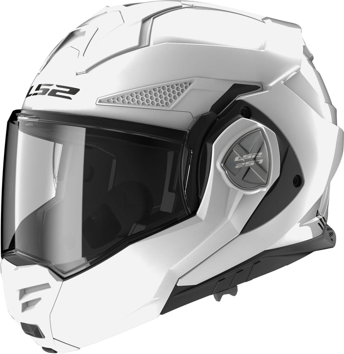 Helmet Advant X Solid Modular Motorcycle Helmet with SunShield - Gloss White Product View