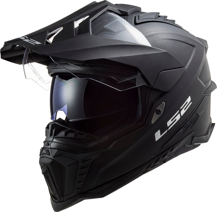 Explorer XT Solid Adventure Helmet with Integrated SunShield - Matte Black Product View