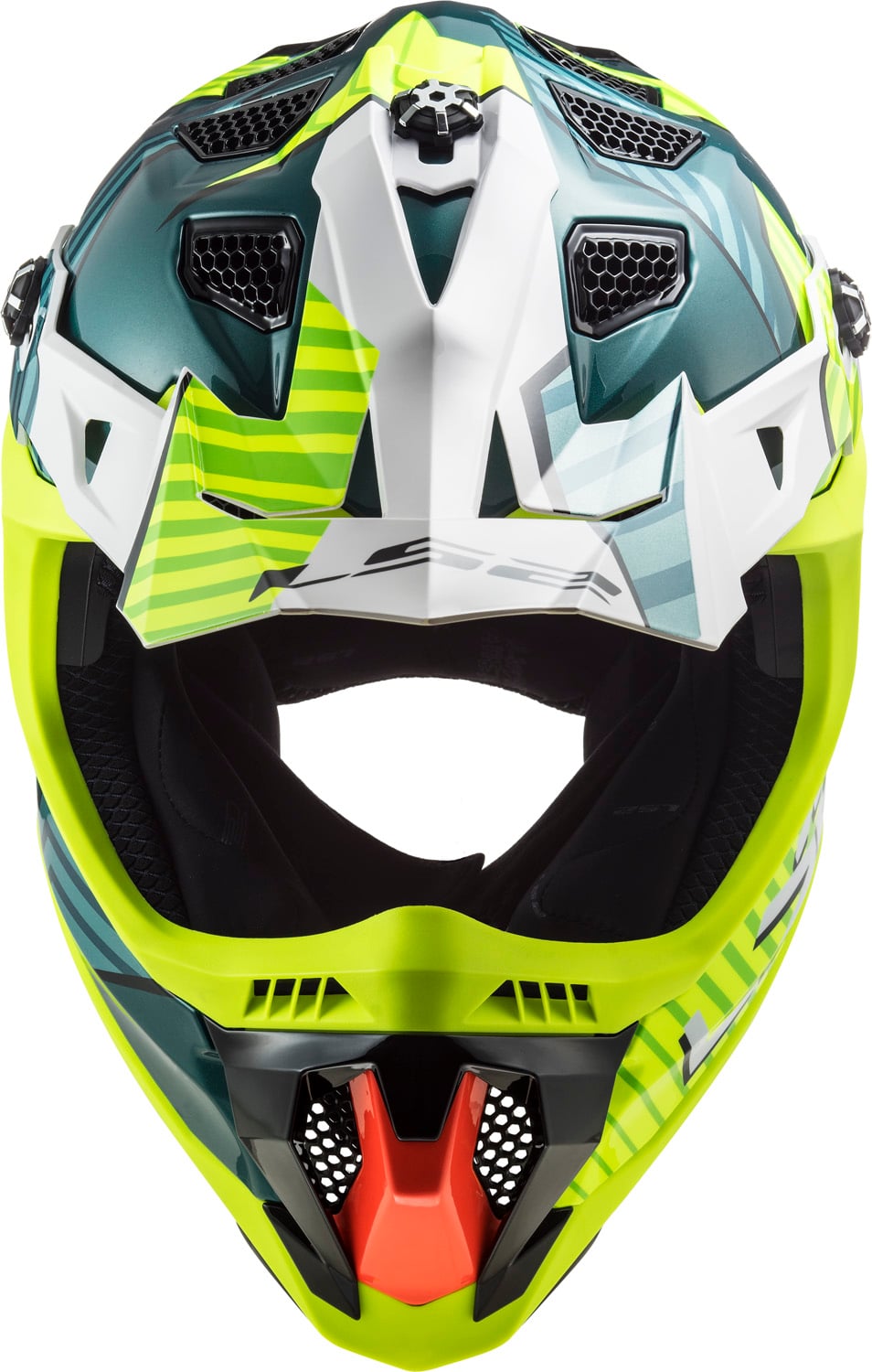 Helmet Subverter Evo Astro Full Face MX Motorcycle Helmet - Gloss Cobalt Hi-Vis Yellow Product View