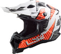 Helmet Subverter Evo Astro Full Face MX Motorcycle Helmet - Gloss White/Orange Product View