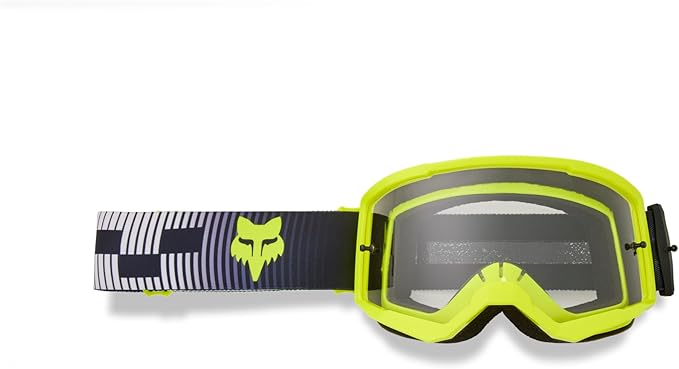Adjustable motocross goggles with non-slip strap
