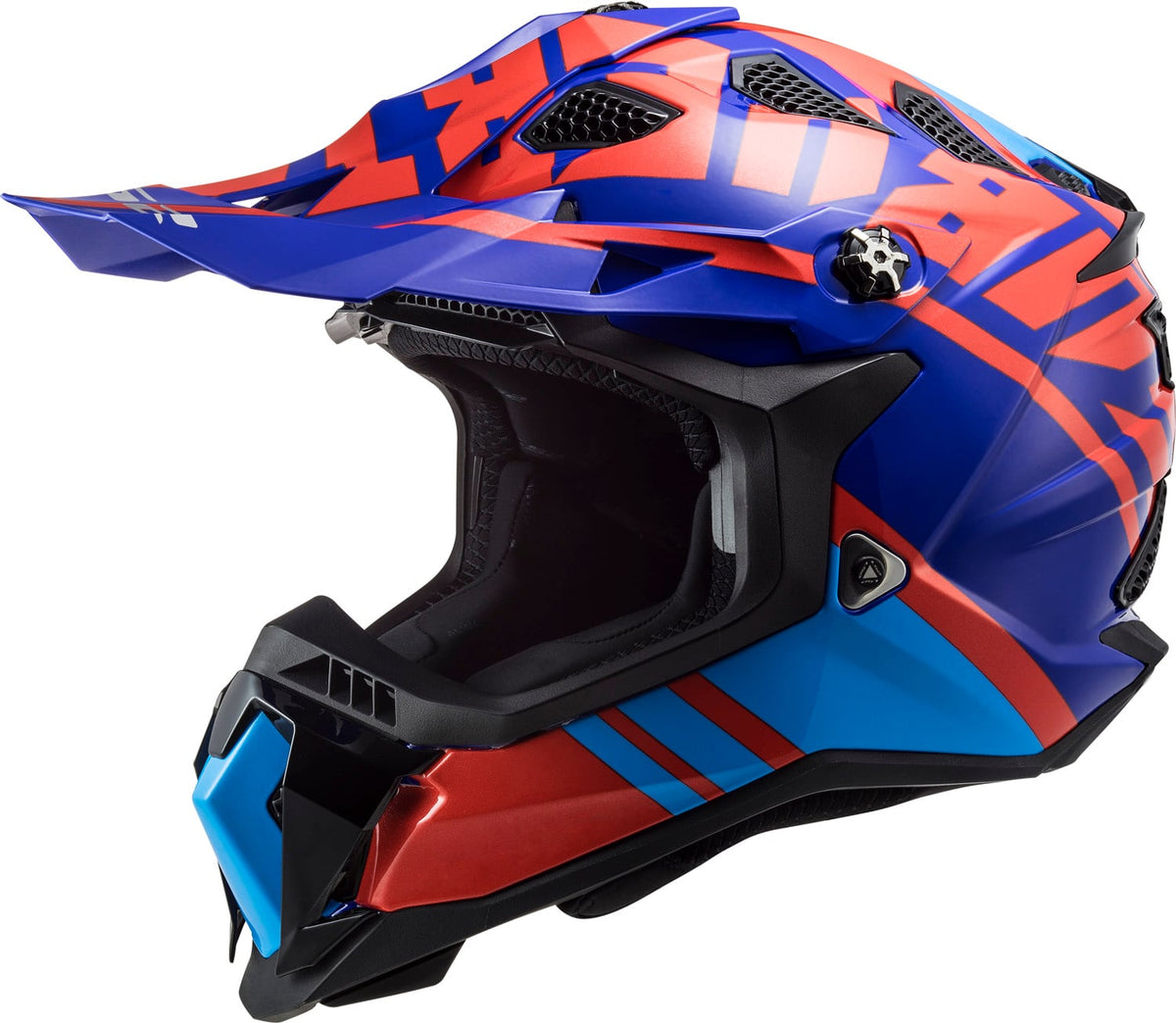 LS2 Subverter Evo Gammax Full Face MX Motorcycle Helmet – Gloss Red/Blue